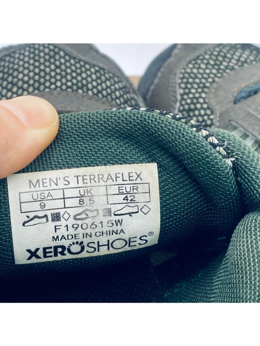 Xero Shoes Mens 9 Green Mesh Barefoot Zero Drop Terra Flex Sneakers Minimalist